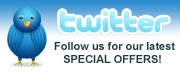 Follow us on Twitter for our latest SPECIAL OFFERS